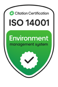 ISO 14001 certification logo from Citation Certification, representing Southern Cross Group Services’ accredited environmental management system